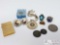 Assorted Costume Jewelry and Coins