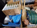 Box of Philips Light Bulbs, Rabbit Statue, 100ft Water Hose, Sun Shades and More...
