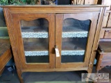 China Cabinet, Wood with Shelves