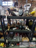 Statues, Candle Holders, Decanters, and Household Decor