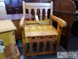 Custom Oversized Wood Chair