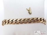 10k Gold Bracelet and a Bunny Earring 27.1g