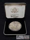 1991 Walking Liberty Dollar, 1 oz Fine Silver