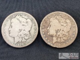 1882 and 1900 US Morgan Silver Dollars