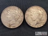 1924 and 1926 US Peace SIlver Dollars