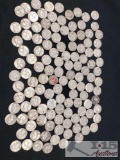 1950's Silver Quarters, 757g