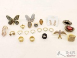 Costume Jewelry, Michael Kors Rings, Kate Spade Earrings,