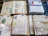 4 Binders of Stamps and First Day Covers