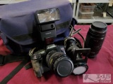 Canon EOS 620 Camera, 70-210mm Lense, Slide Duplicator and Speedlight Flash