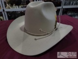 John B Stetson Company Tan 4x Beaver Cowboy Hat Size 7 1/2