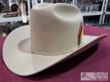 John B Stetson Company Tan 4x Beaver Cowboy Hat Size 7 3/8