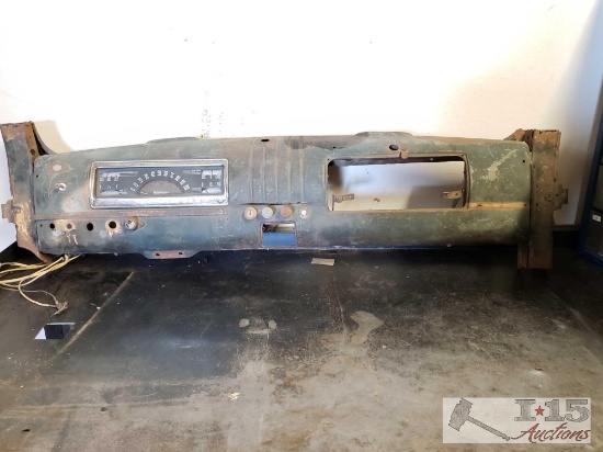 1946 Chevy truck dash with instrument cluster