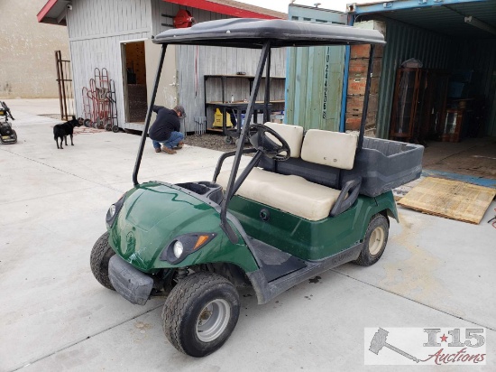 Yamaha 48 Volt Electric Golf Cart with Dump Bed, Running See Video!