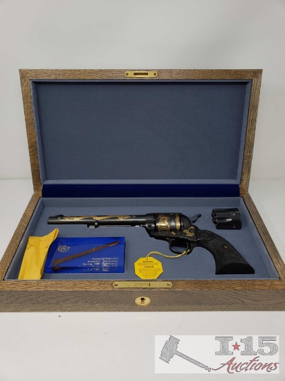 Colt SAA "Rusty Nail" .44-40 Revolver with Wood Case