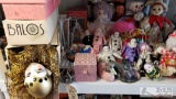 Porcelain Clown Dolls, Clown Music Box, Doll Stands and More