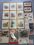 1940's Life Magazine Pages, R Simrin Lithos, and G.D. Giles Lithos