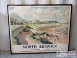 Framed North Berwick Poster