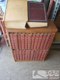 Bookshelf with Encyclopedia Britannia and more