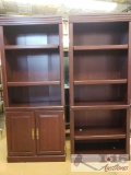Two Wood Book Shelves
