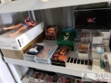 Playboy Trading Cards, Playboy VHS Movies, A wallet and 2 Empty Playmate Figurine Boxes