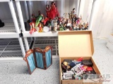 Comic Book and TV Show Figurines, Buffy The Vampire Slayer Etc, Plus Box of Doll Accessories