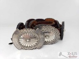 Sterling Silver Concho Belt