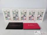 5 New Factory Sealed iPhone 5S's, T-Mobile 16GB, 3 Gold, 2 Silver