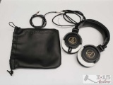 Audio-Technica Wireless Bluetooth Headphones with 2 Auxiliary Cords and Adapter and Case
