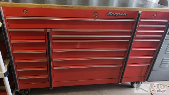 Snap-On Tools Rolling Tool Box Full of Assorted Tools with Keys