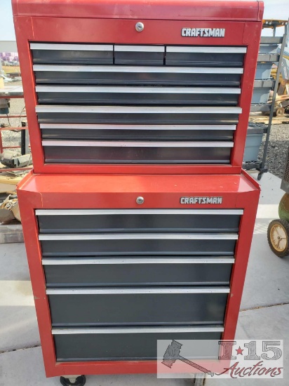 Red Craftsman Roll Away Tool Box / Tools.