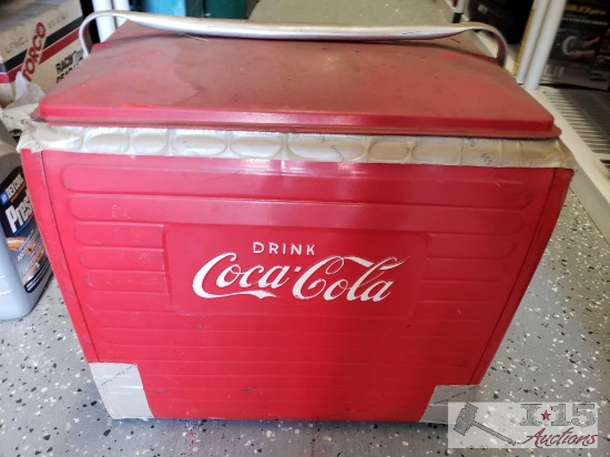 Vintage Metal Coca-Cola Ice Chest