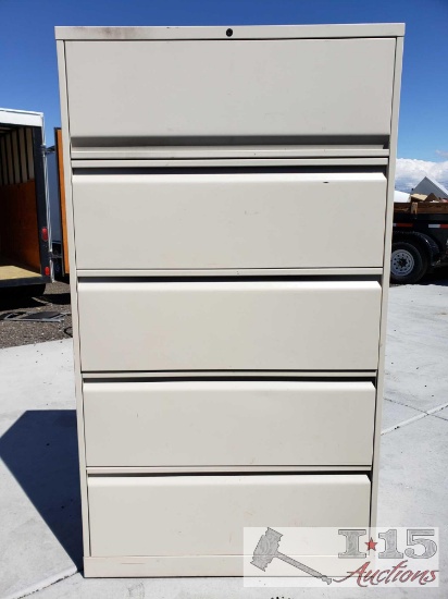 63.5 " Tall Metal Filing Cabinet with 5 Drawers