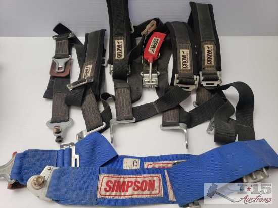 Crow 5 Point Harness and Simpson Clip-in Lap Belt