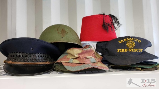 Military Helmets, Commanders Cap, Utility Caps, and More