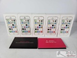 5 iPhone 5S's, T-Mobile 16GB, 3 Gold, 2 Silver