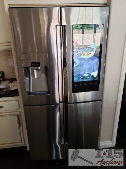 Samsung 27.9 cu. ft. Family Hub 4-Door French Door Smart Refrigerator in Stainless Steel with