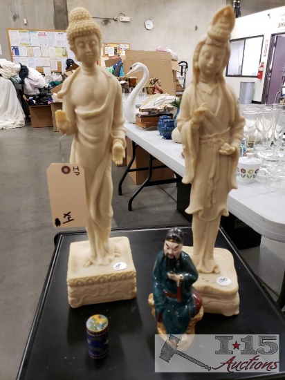 4 Asian Art Figurines