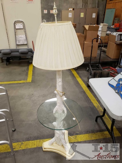 63" Tall End Table/Lamp