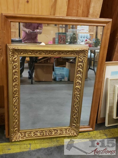 Two Framed Mirrors