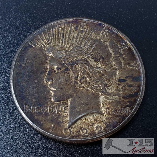 1922 Silver Peace Dollar, San Francisco Mint