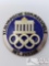 German World War II 1936 Berlin Olympics International Press Badge