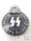 German World War II Waffen SS Schutz Staffel Membership Badge
