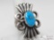 Leroy James Sterling Silver Turquoise Ring, 19.2g