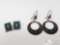 Two Pairs of Sterling Silver Earrings, 17g