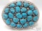 Marlene Jones Old Pawn Turquoise Cluster Nugget Sterling Belt Buckle, 64.2g