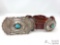 IMPORTANT VINTAGE NAVAJO GENE CHARLEY TURQUOISE STERLING SILVER CONCHO BELT OLD