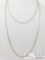 Two 14k Gold Necklace Chains, 5.9g