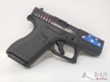 Glock 42 Flag Slide .380 Semi-Automatic Pistol, No CA Transfer