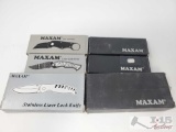 Six Maxam Knives