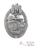 German World War II Army Silver Tank Assault Badge